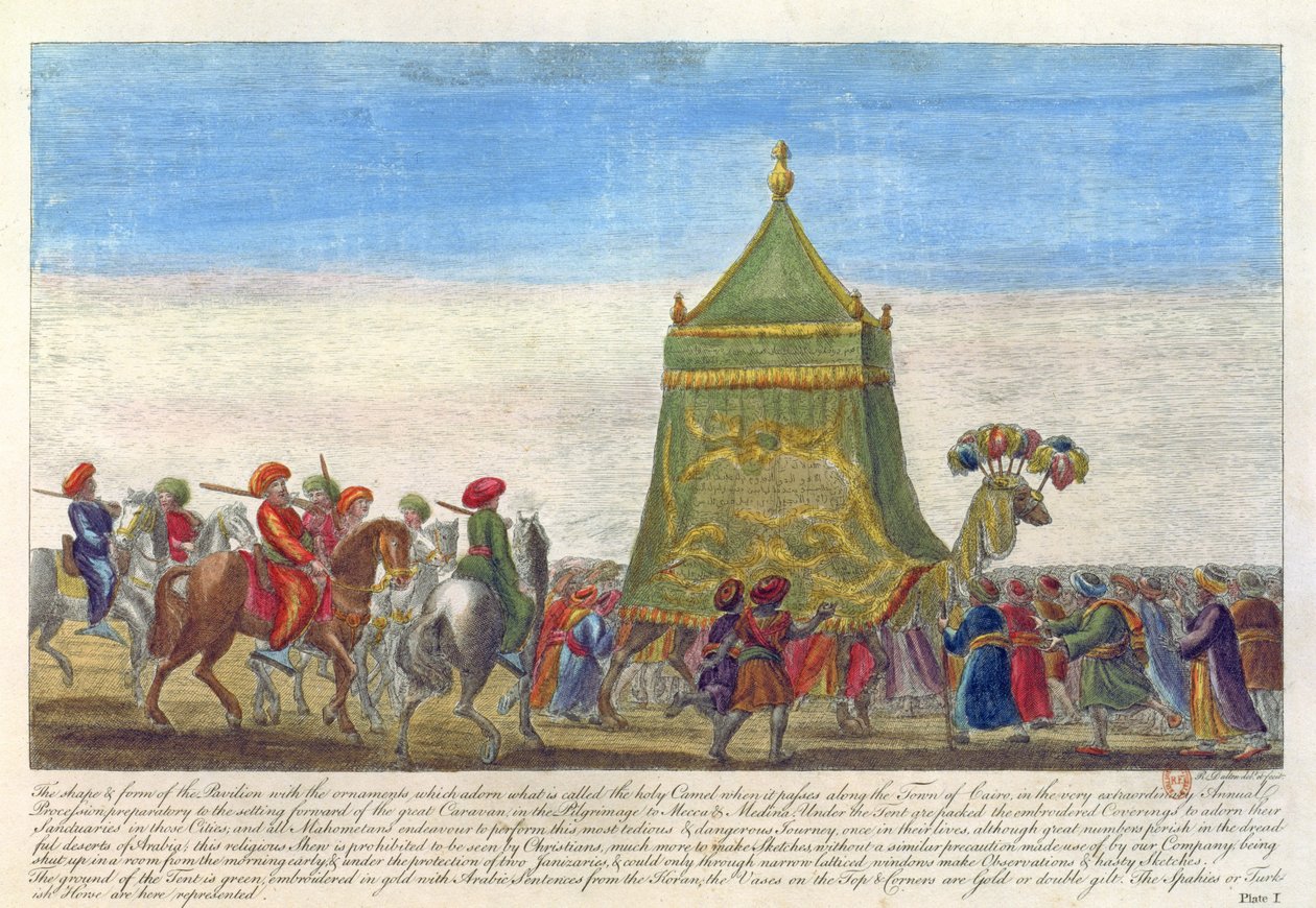Parade religieuse célébrant le départ annuel pour La Mecque, des Antiquités et Vues de la Grèce et de l