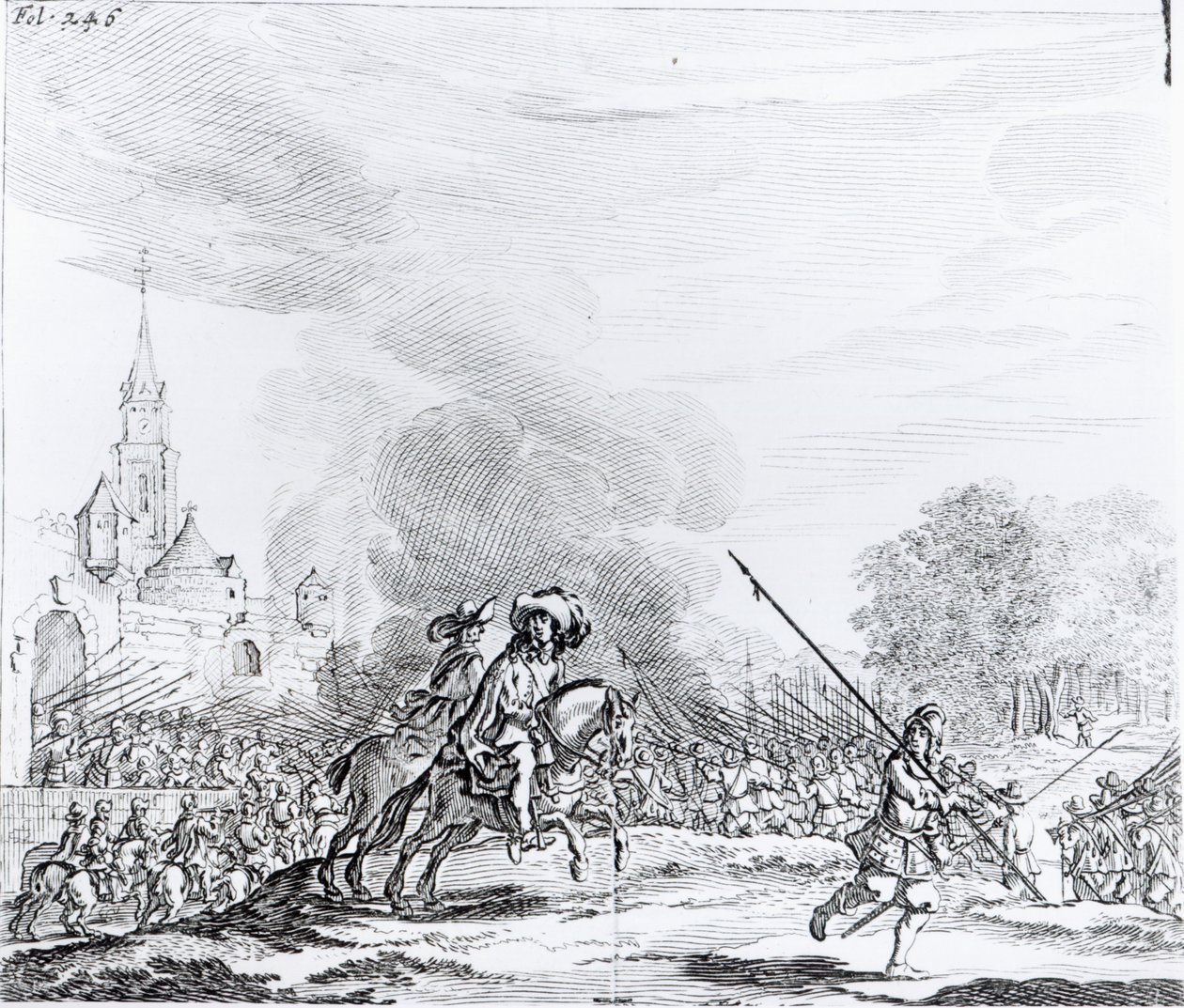 Retraite de la Bataille de Worcester, 3 septembre 1651 - English School