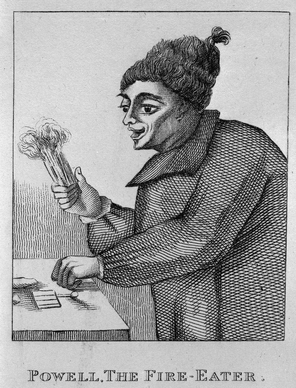 Robert Powell, le mangeur de feu, de 