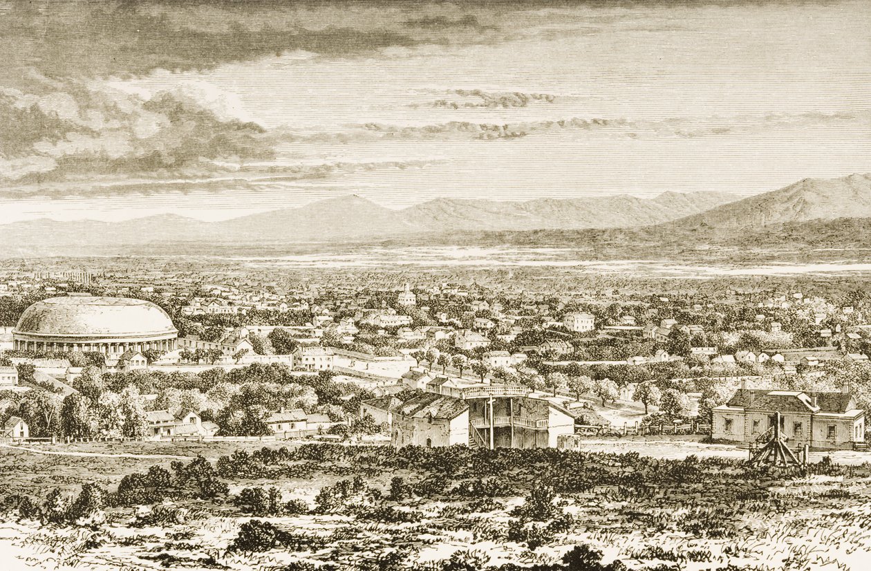 Salt Lake City vers 1870, de 