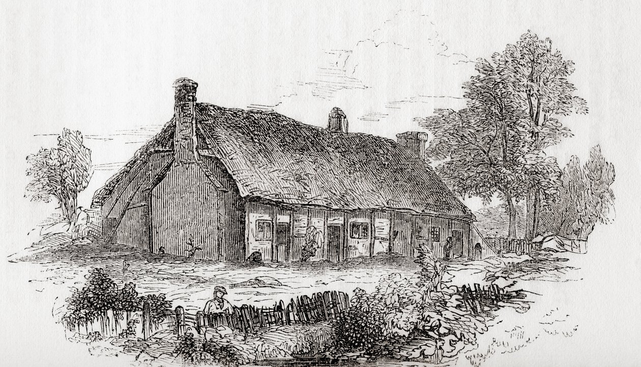 Maison de Samuel Butler, Pershore, Worcestershire, Angleterre. Samuel Butler, 1613-1680. Poète et satiriste anglais, d
