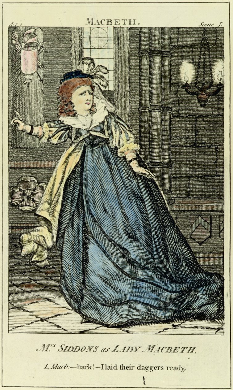 Sarah Siddons (1755-1831) en Lady Macbeth - English School