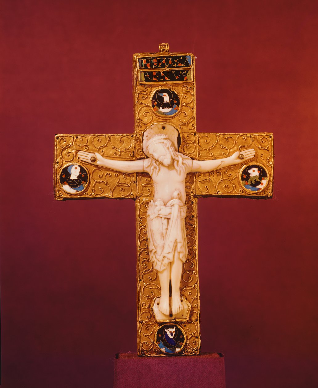 Crucifix saxon, anglo-saxon, vers 1000 - English School