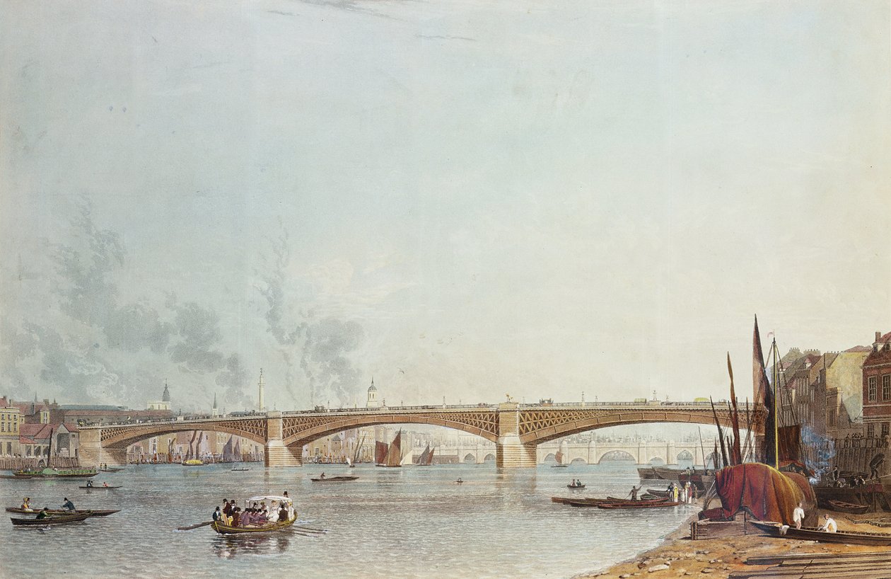 Pont de Southwark, façade ouest, depuis Bankside, en direction du pont de Londres - English School