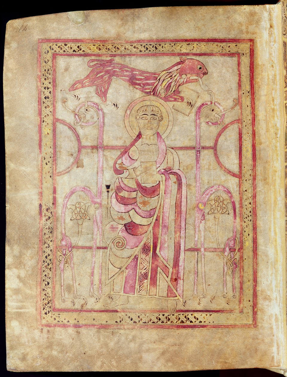 Saint Marc en trône avec son lion, page de titre de l