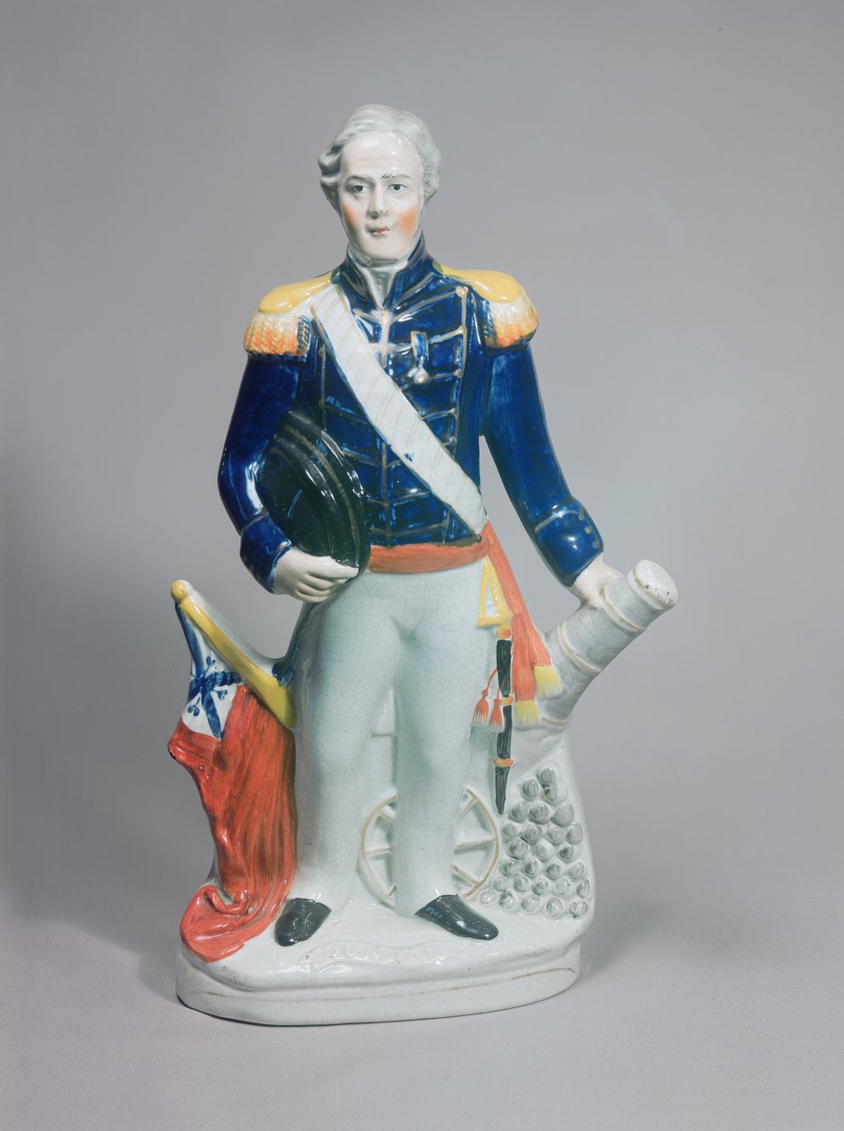 Figure de Staffordshire de Sir James Dundas, vers 1854 - English School