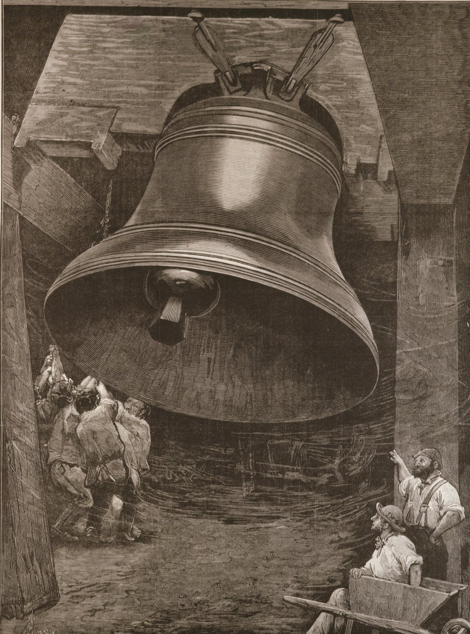 Test de la grande cloche pour la cathédrale Saint-Paul chez Messrs. Taylor and Son