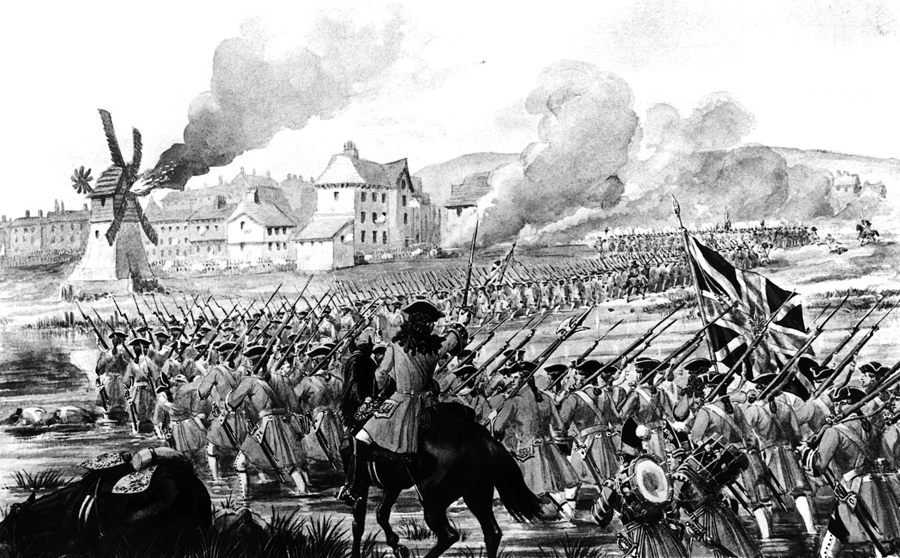 La Bataille de Blenheim en 1704 - English School