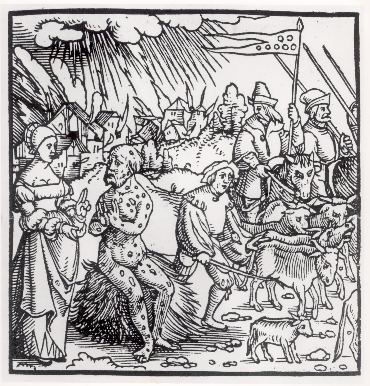 La peste noire, 1348 - English School