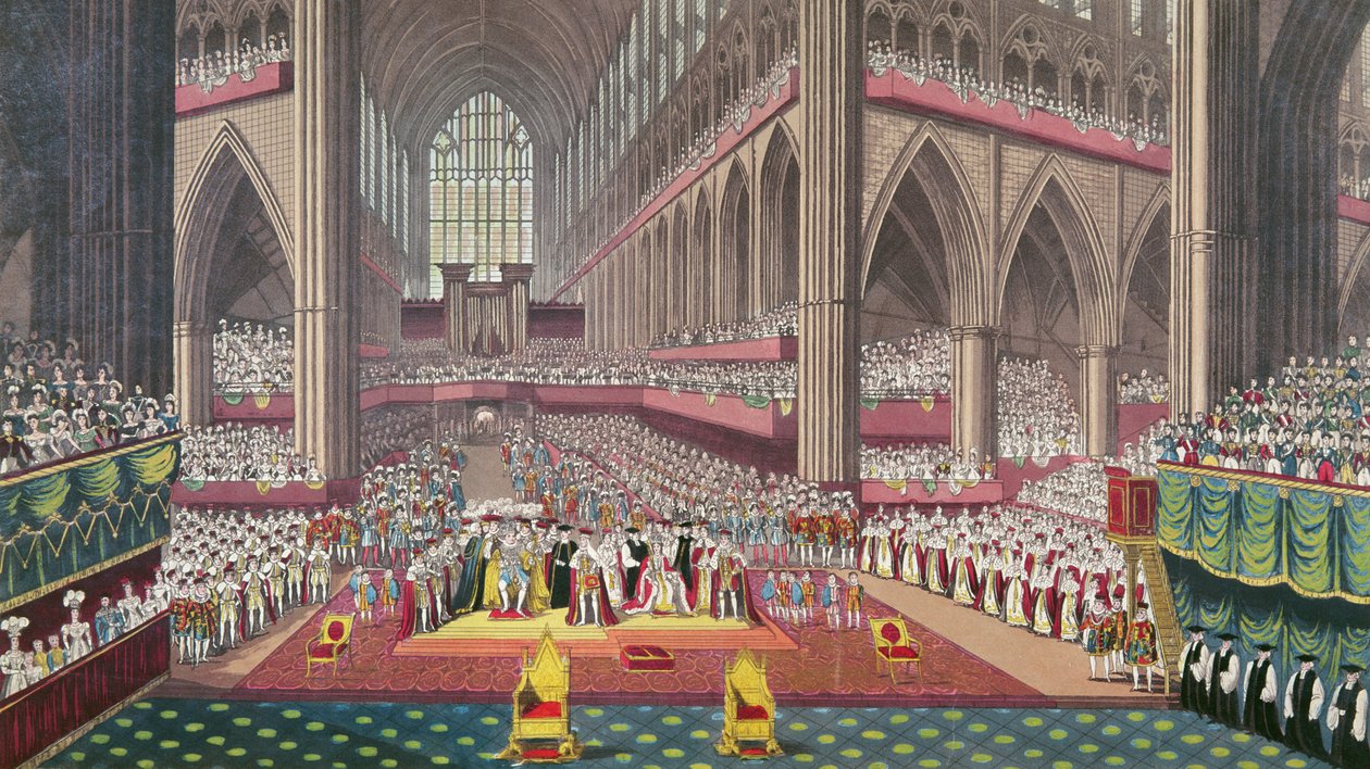 Le couronnement du roi Guillaume IV et de la reine Adélaïde, 1831 - English School