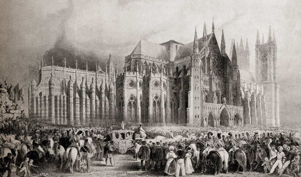 Le cortège de couronnement de Guillaume IV et de la reine Adélaïde le 8 septembre 1831 - English School