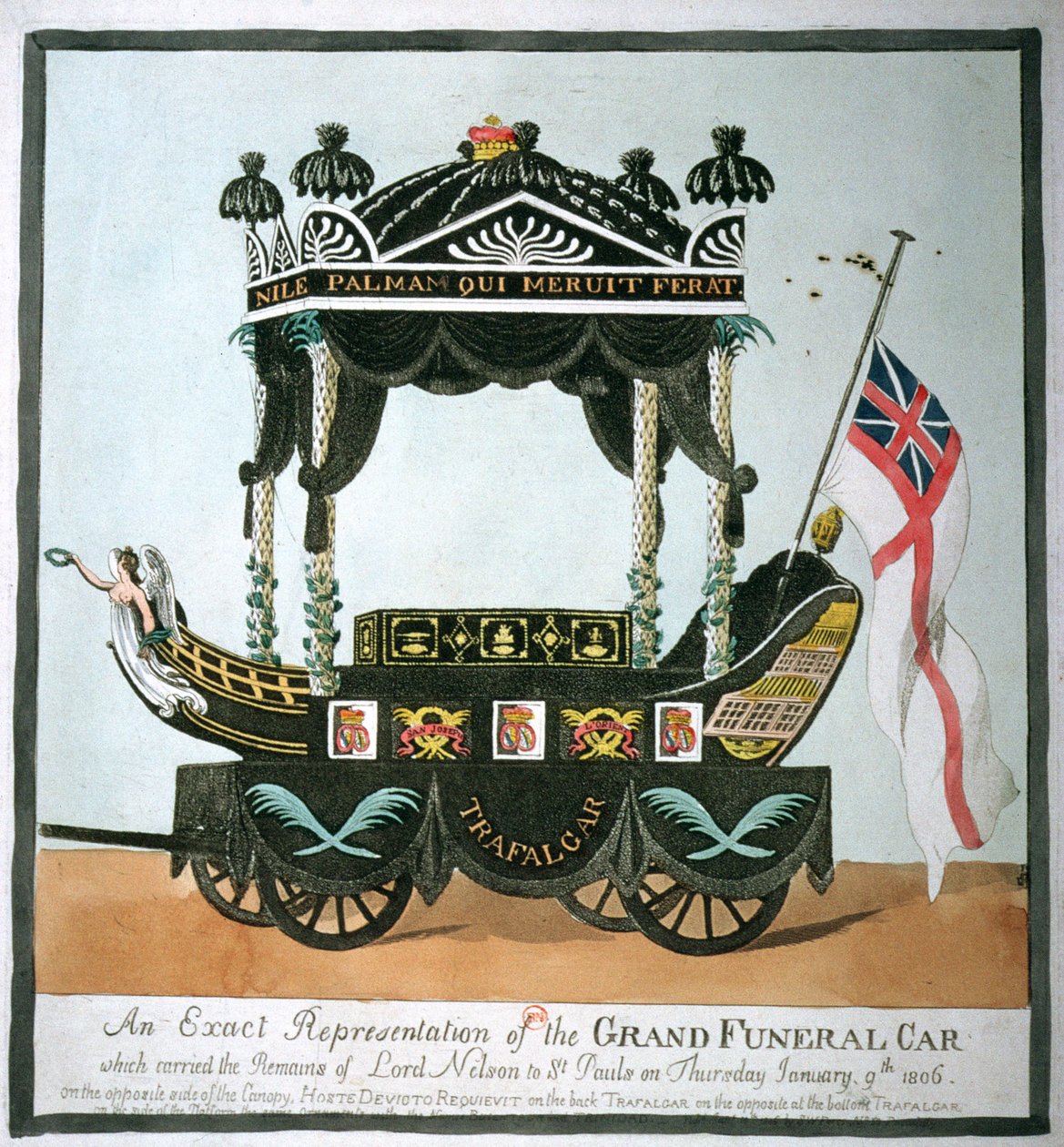 Les funérailles de Lord Nelson (1758-1805) le 9 janvier 1806 - English School