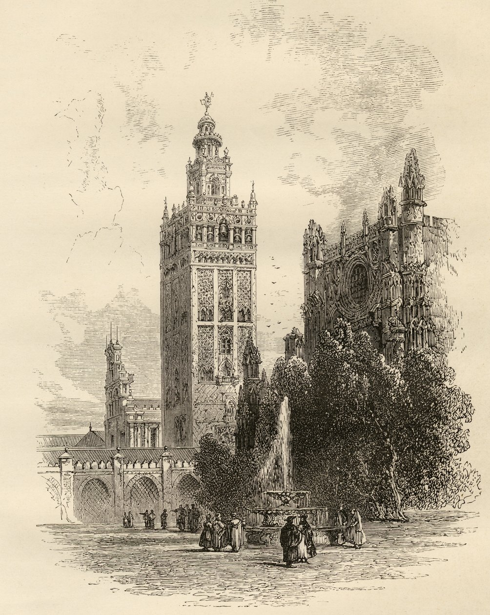 La Giralda, Séville, Espagne, de 