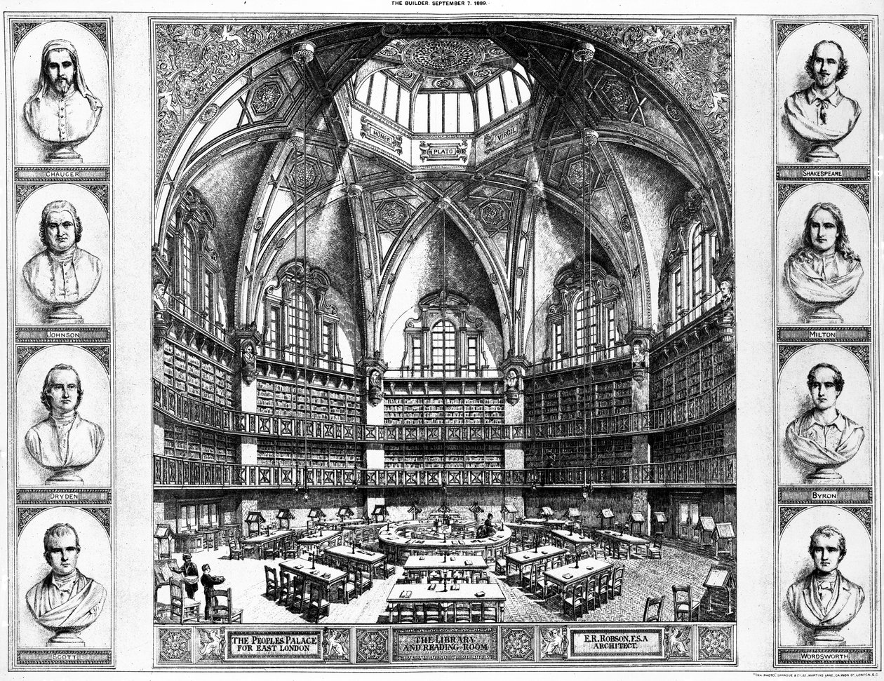 La bibliothèque et la salle de lecture au People