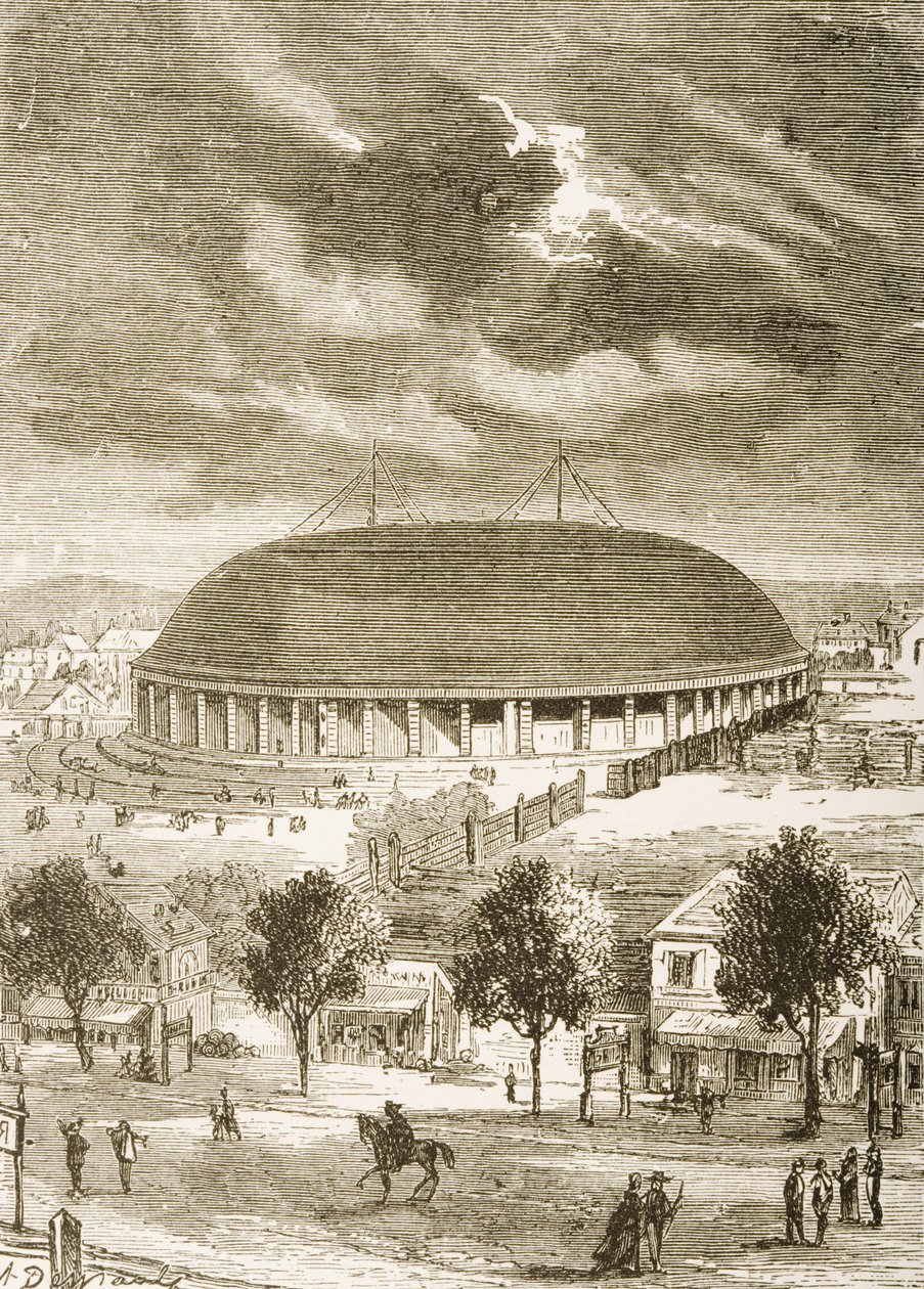 Le Tabernacle Mormon, c.1870, de 