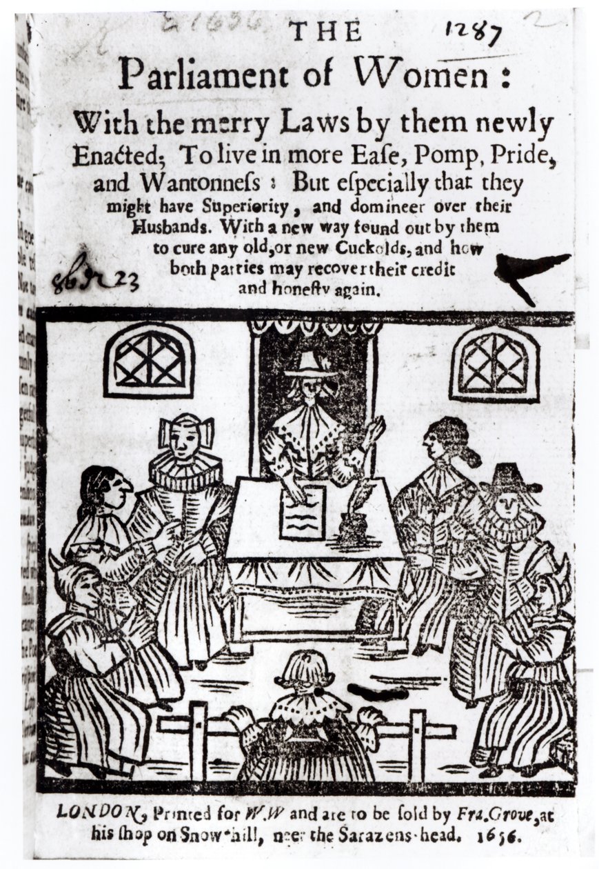 Le Parlement des femmes, 1656 - English School