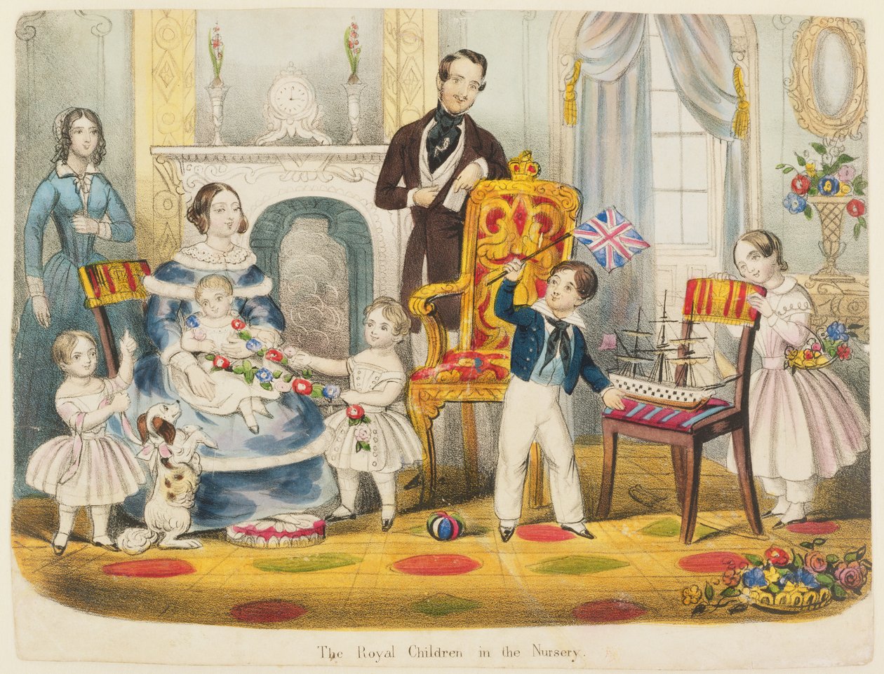 Les enfants royaux dans la nurserie - English School