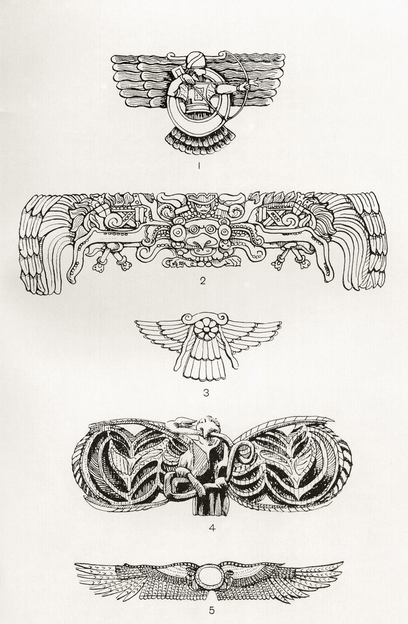 Le disque ailé, illustration de 