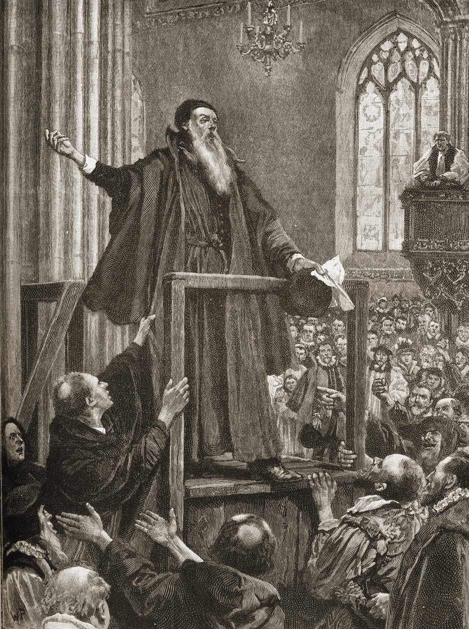 Dernier témoignage de Thomas Cranmer (1489-1556) - English School