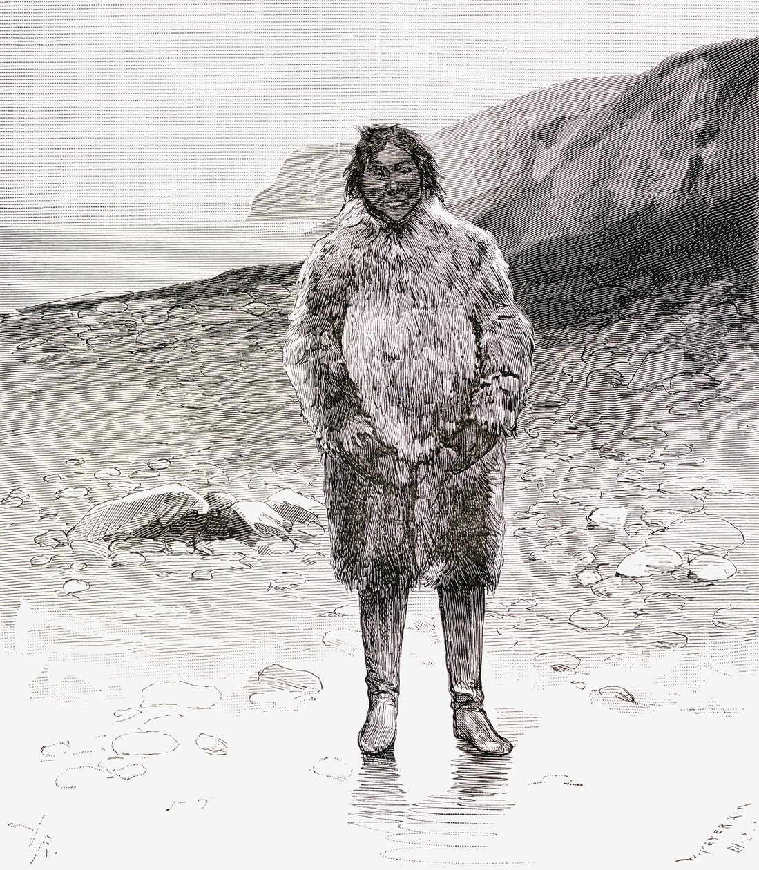 Tenue traditionnelle esquimaude, de 