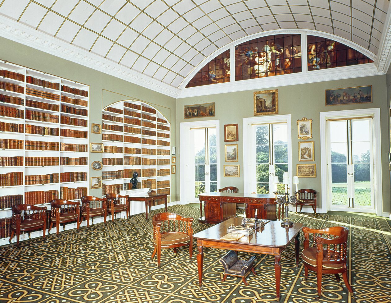 Vue de la bibliothèque, 1793 - English School