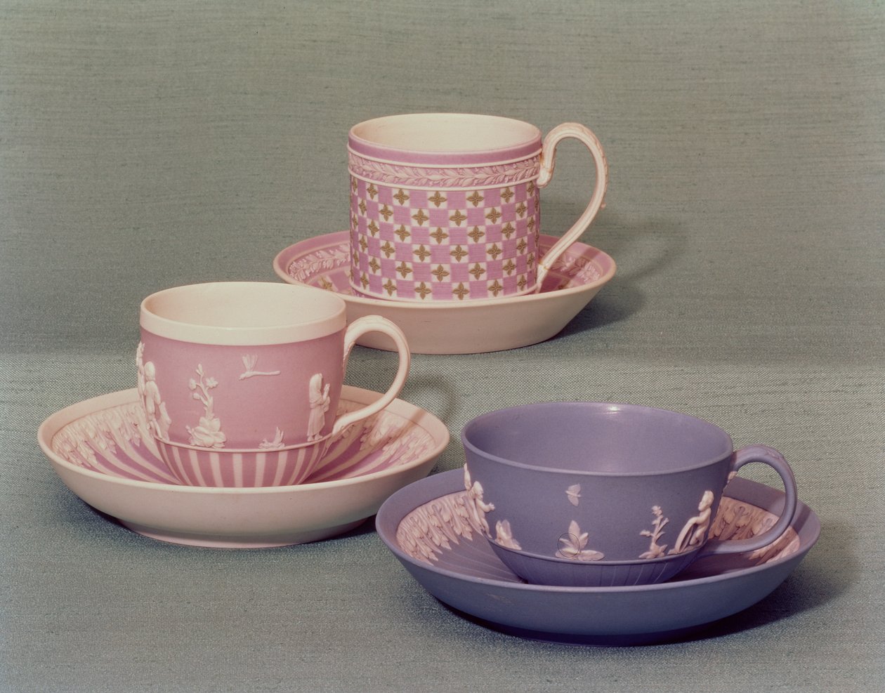 Tasses et soucoupes Wedgwood, 1785-90 - English School