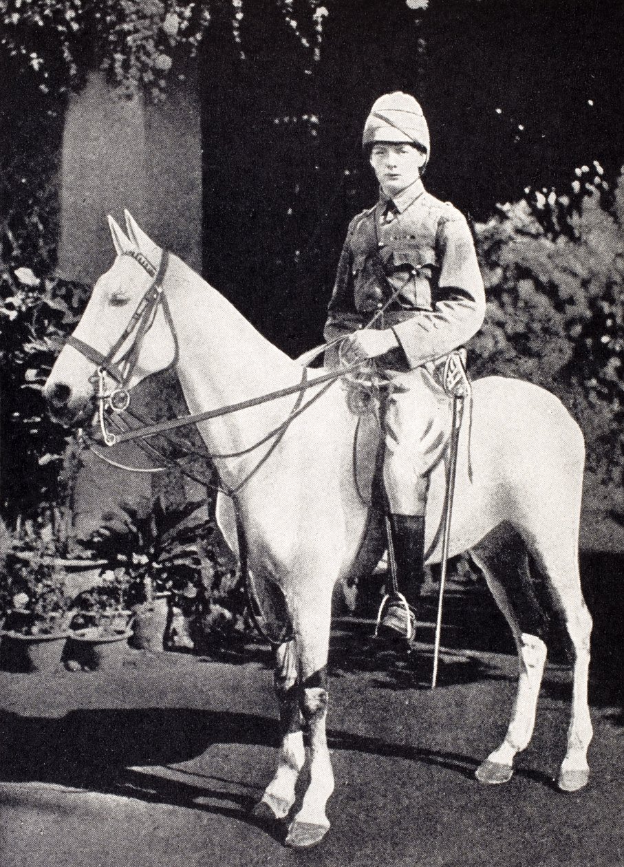 Winston Churchill à cheval à Bangalore, Inde en 1897, de 