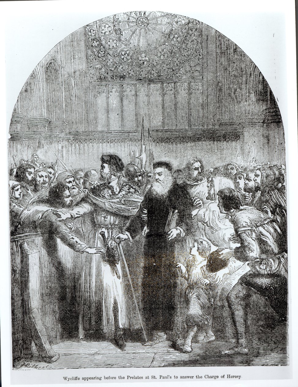 Wycliffe devant les prélats à St. Paul