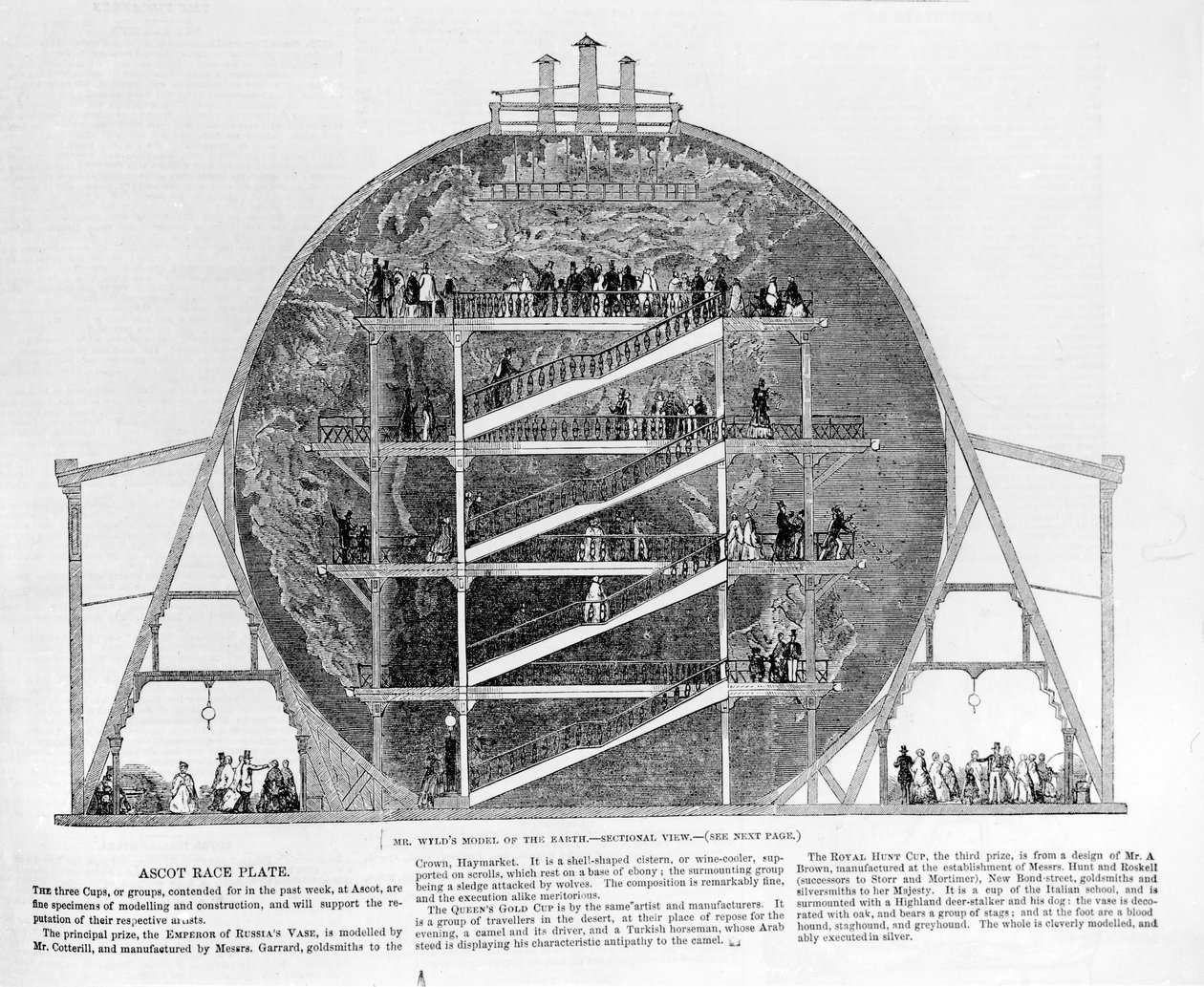 Modèle de la Terre de Wyld, 1851 - English School