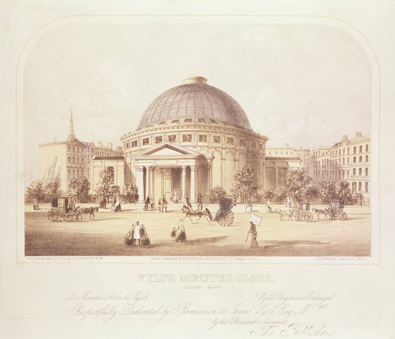 Le globe monstrueux de Wyld, vers 1851 - English School