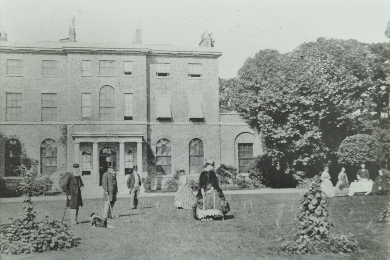 Broomwood House, Broomwood Road : élévation arrière, Londres, 1890 - English Photographer