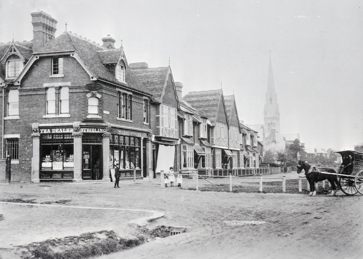 Coin de Chase Side et Chase Green Avenue, c.1890 (photo n/b) - English Photographer