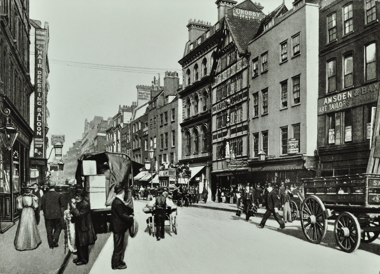 Crosby Hall, Bishopsgate: côté est, Londres, 1890 - English Photographer