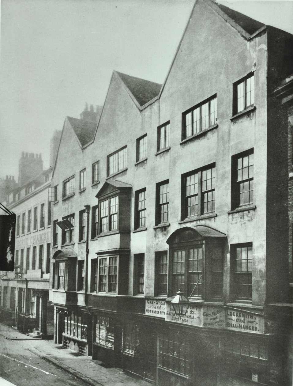 Fetter Lane, arrière de Barnards Inn, City de Londres, 1879 - English Photographer