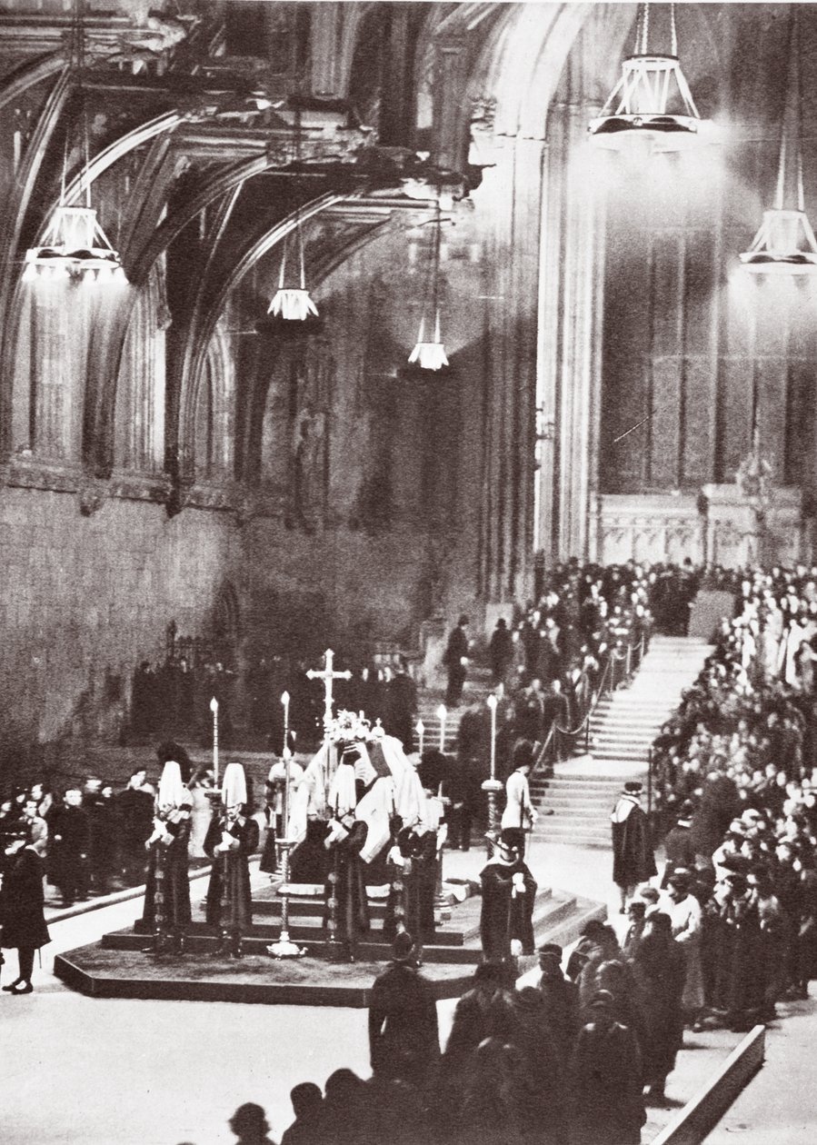 George V en chapelle ardente à Westminster Hall, 1936 - English Photographer