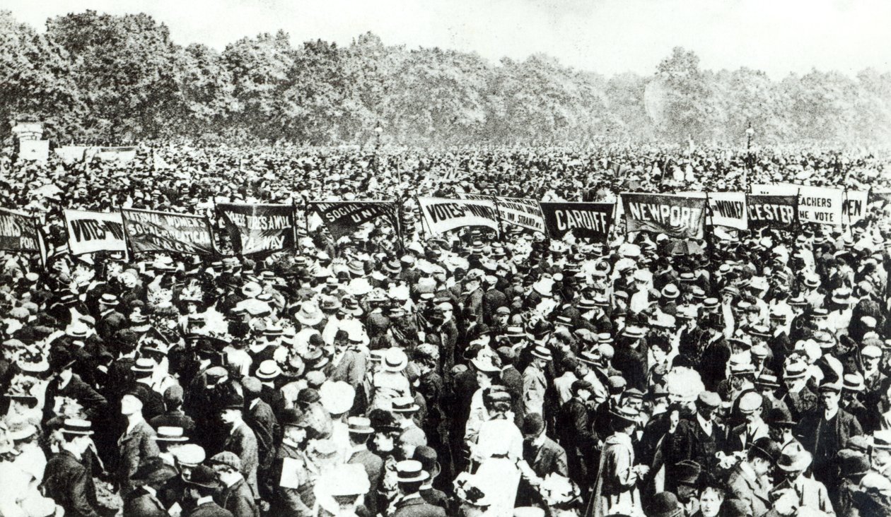 Grande manifestation pour le droit de vote des femmes à Hyde Park, 21 juin 1908 - English Photographer