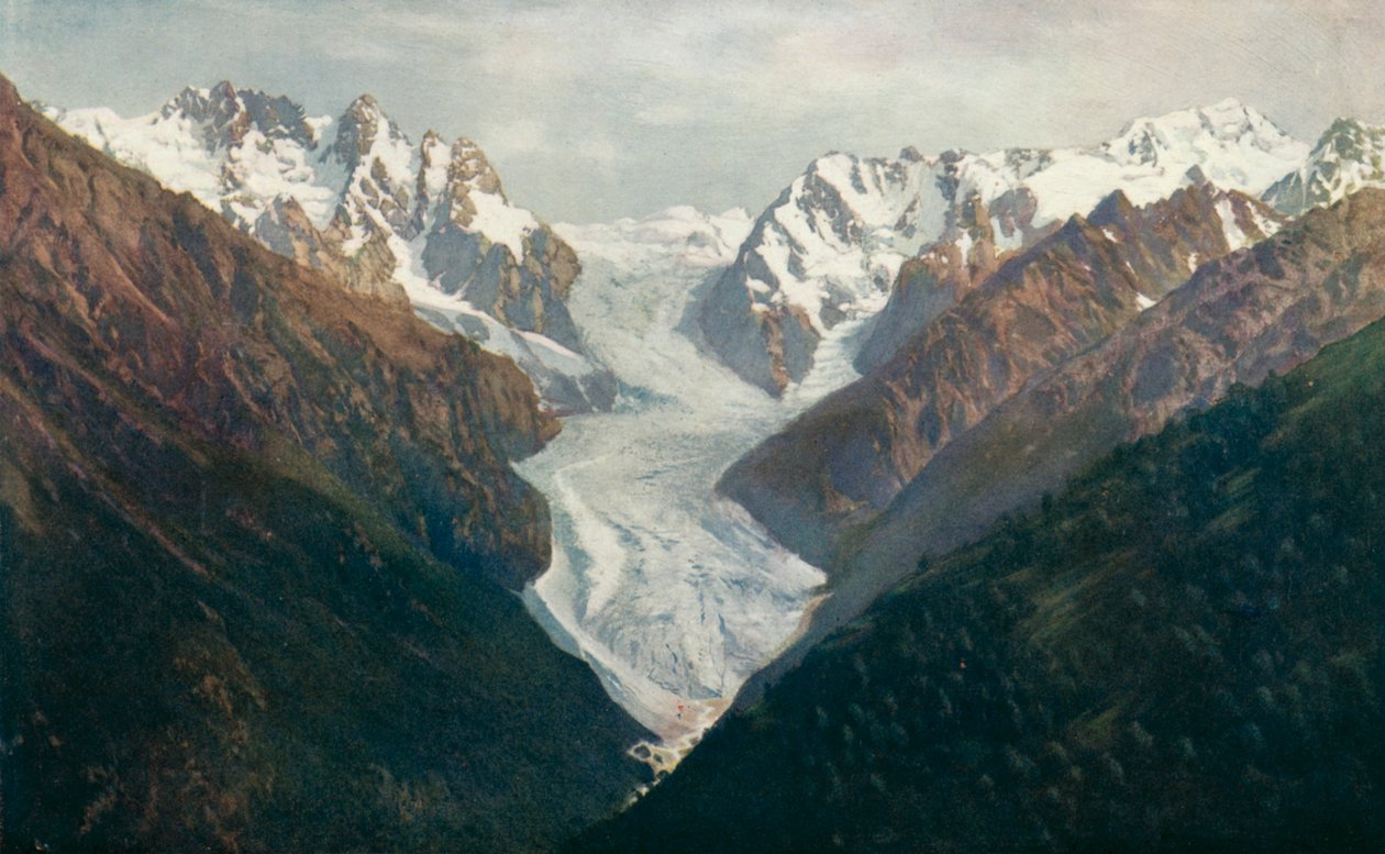 Glacier de Karagom, montagnes du Caucase (photo couleur) - English Photographer