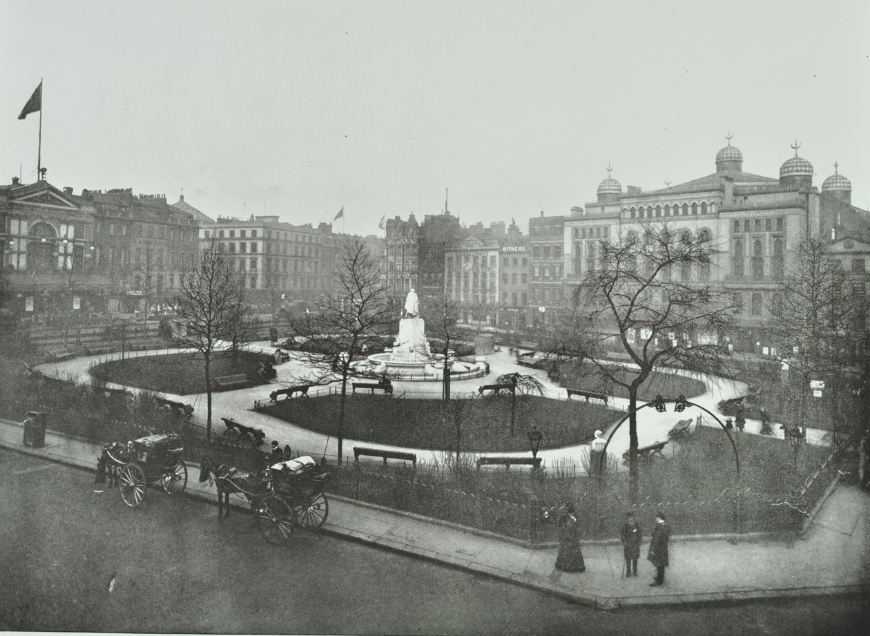 Leicester Square, Westminster LB : vue vers le nord-est, 1896 - English Photographer