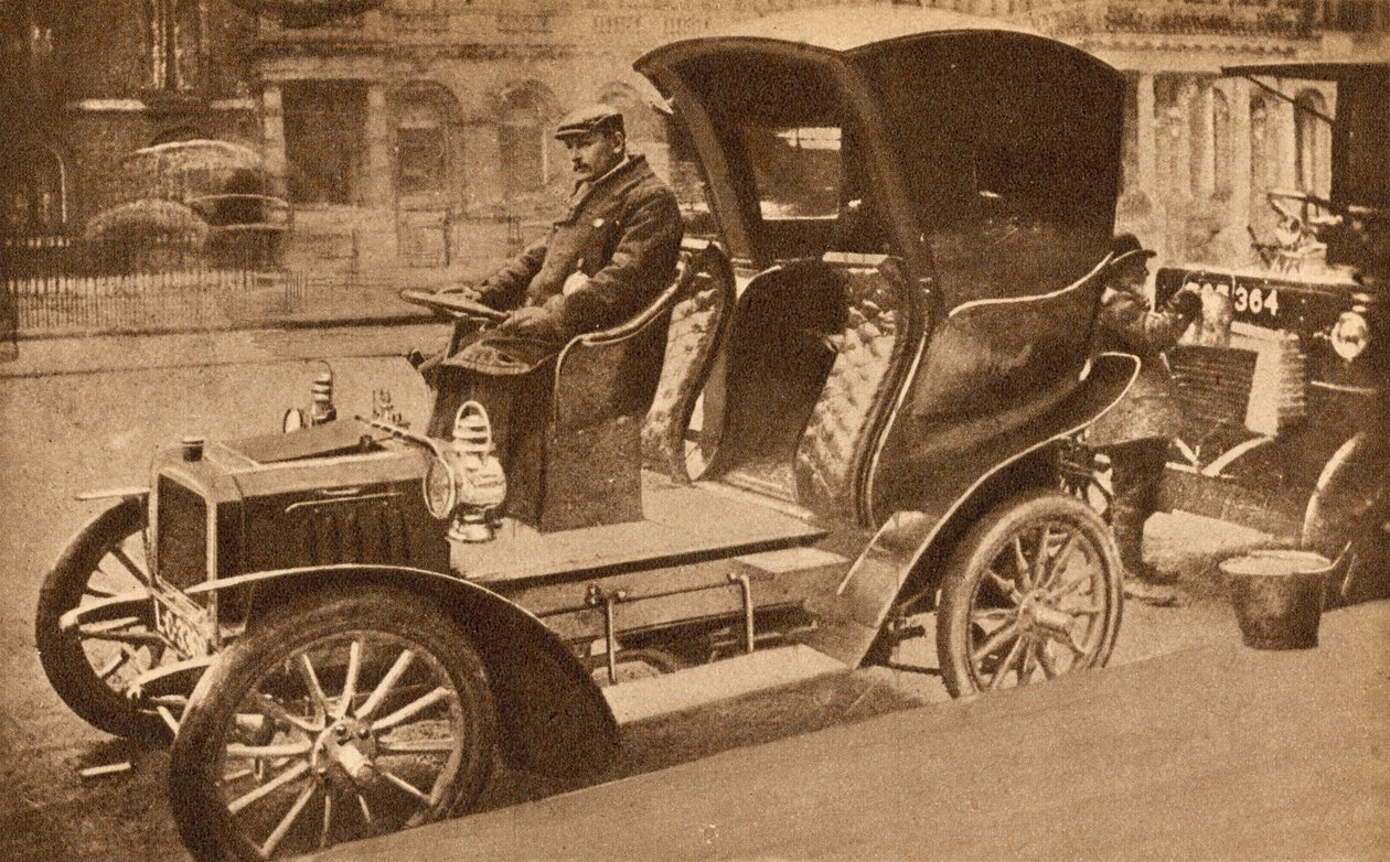 Le premier taxi à moteur de Londres - English Photographer