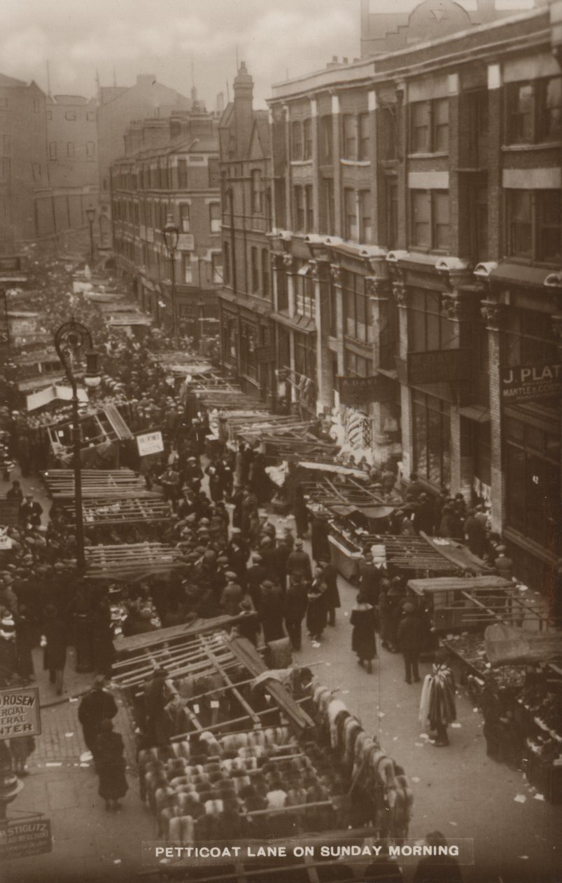 Petticoat Lane, Londres, le dimanche matin (photo n/b) - English Photographer