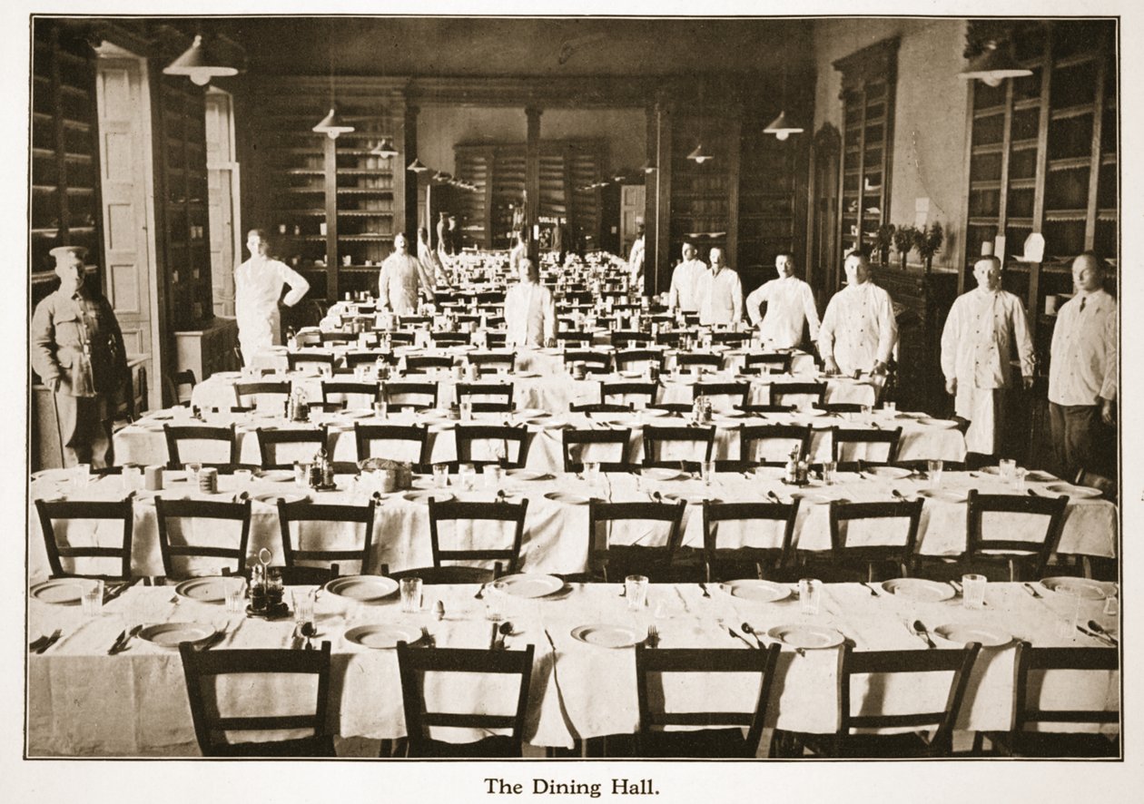 La Salle à Manger, Donington Hall, illustration de Prisonniers allemands en Grande-Bretagne - English Photographer
