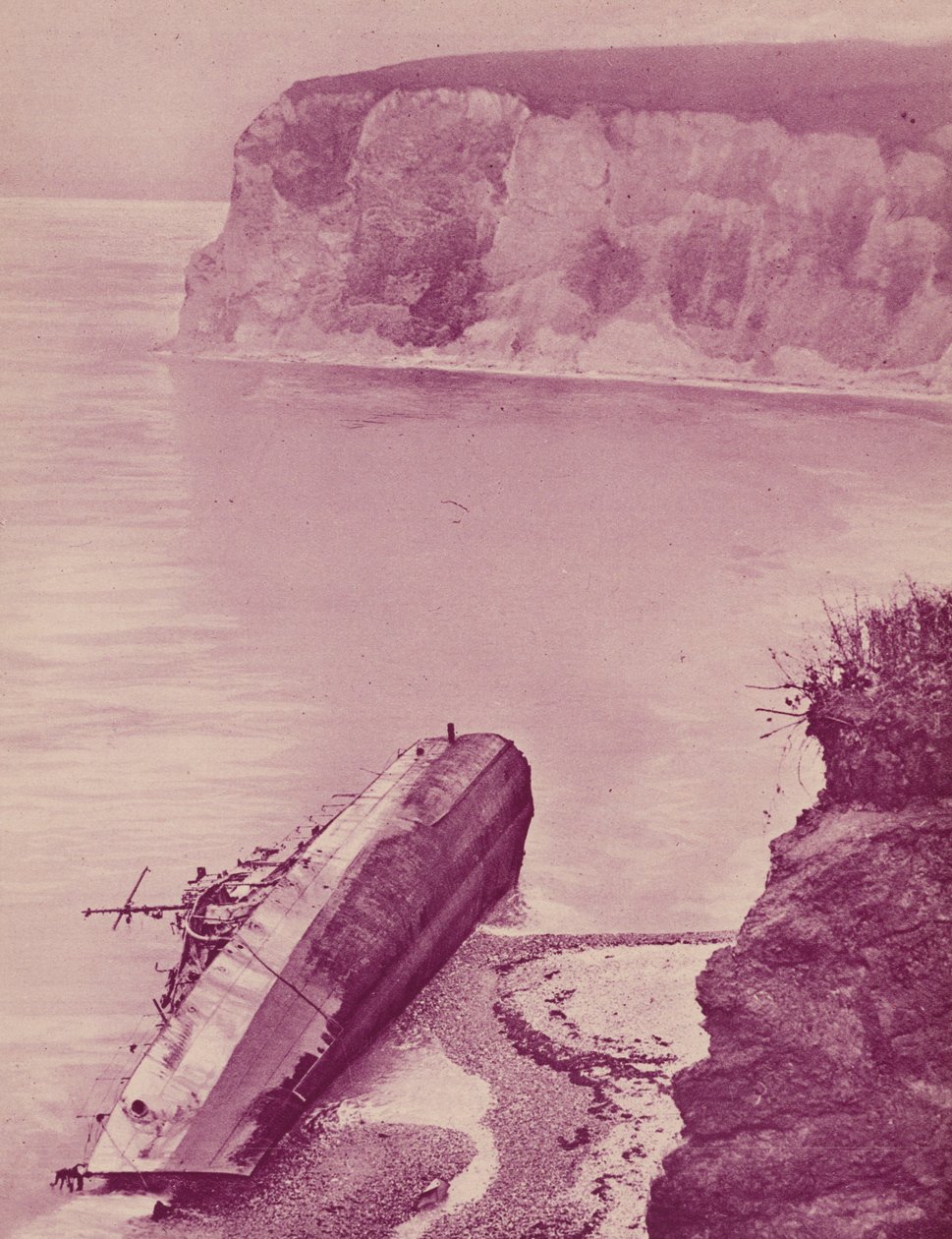 Le navire Narragansett a été projeté sur la corniche de Bembridge, sur l
