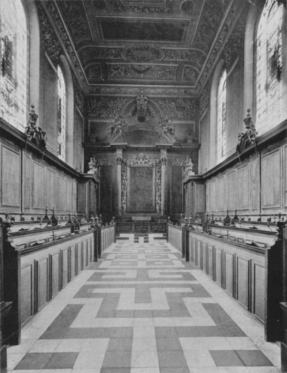 Chapelle du Trinity College (photo n/b) - English Photographer