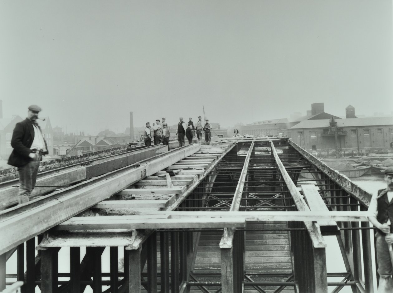 Pont de Vauxhall : démolition, 1898 - English Photographer