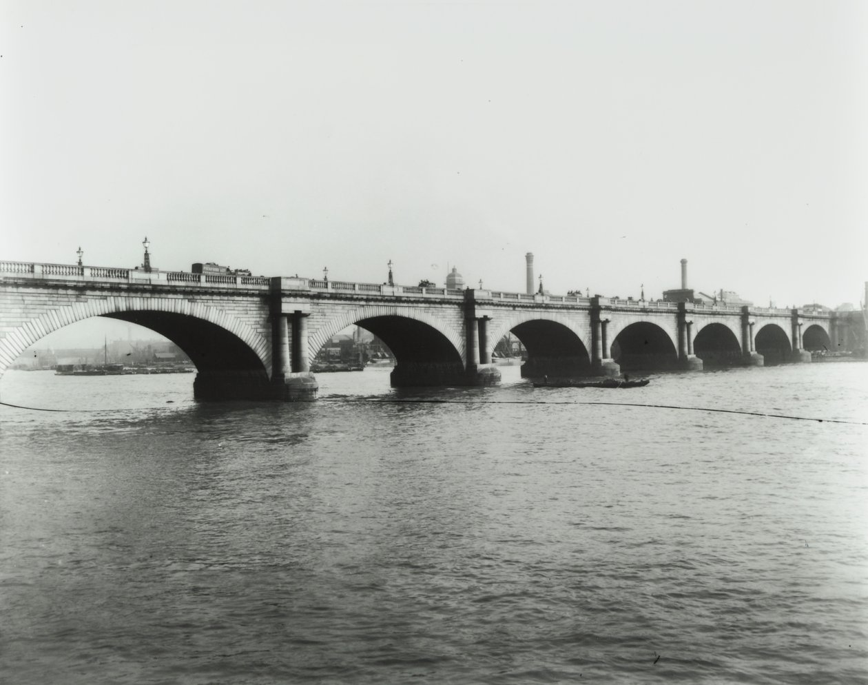 Pont de Waterloo : vue depuis la rive nord, 1895 - English Photographer