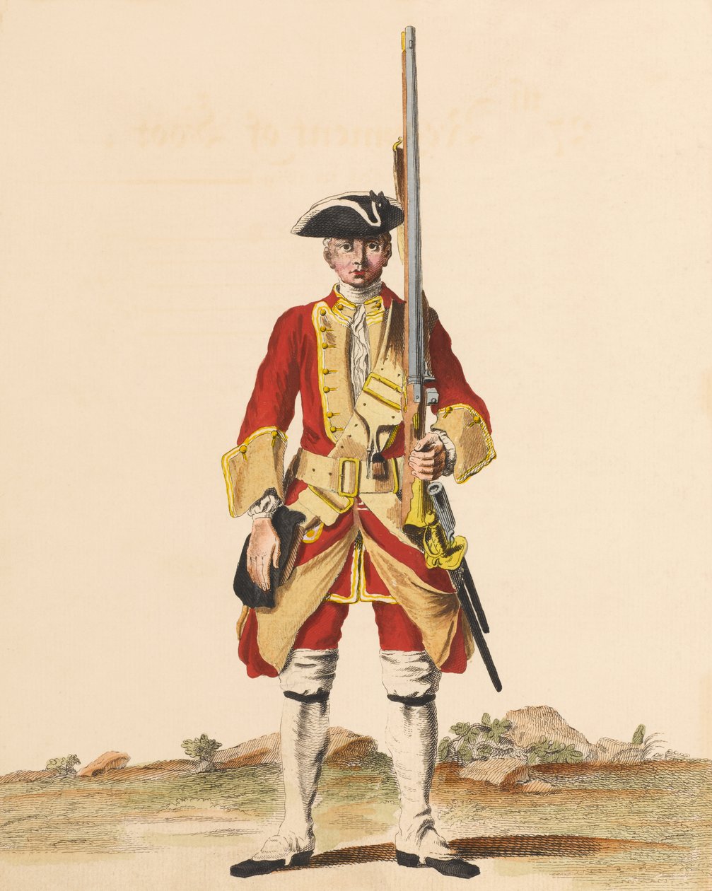 ?27e Régiment de pied?, vers 1742 - English School