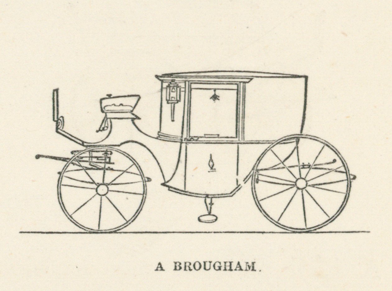A Brougham (gravure) - English School