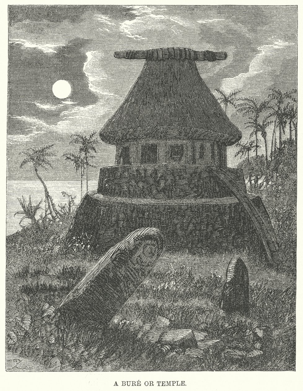Bure ou Temple (gravure) - English School