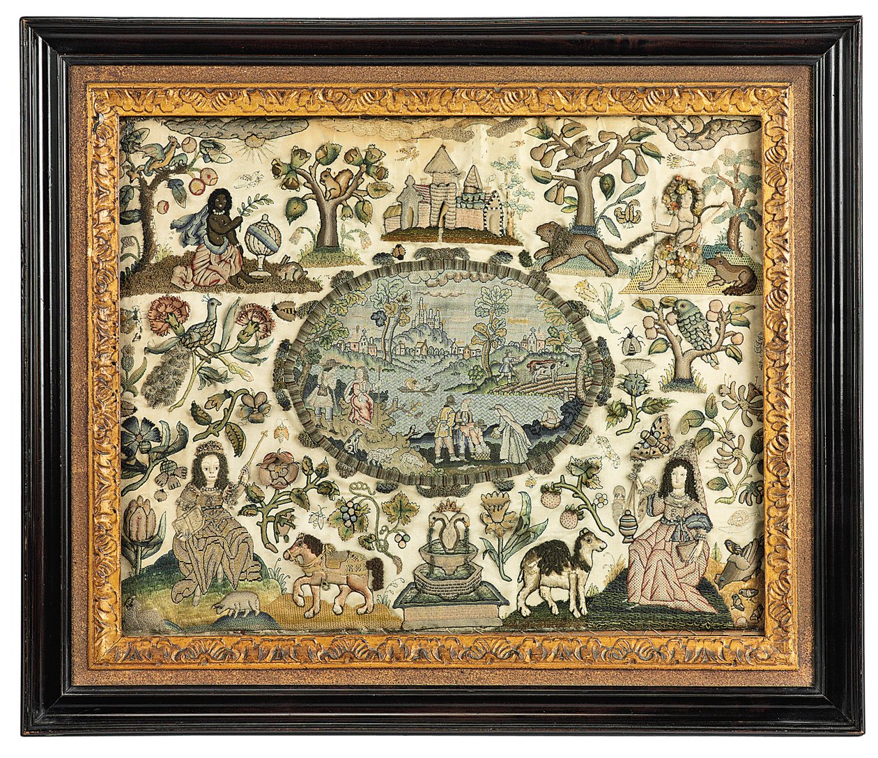 Broderie de Charles II représentant l
