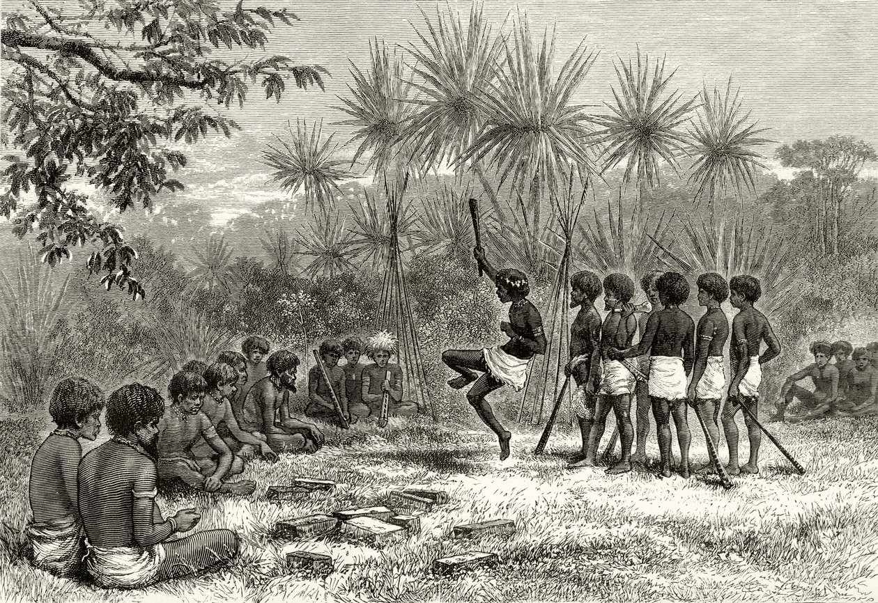 Un Corroboree, vers 1880, de 